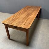 Large oak farmhouse table from France, early 1900s