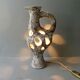 Openwork ceramic lamp from Vallauris, 70s