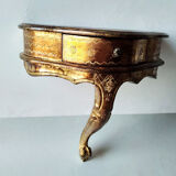 Small golden florentine console