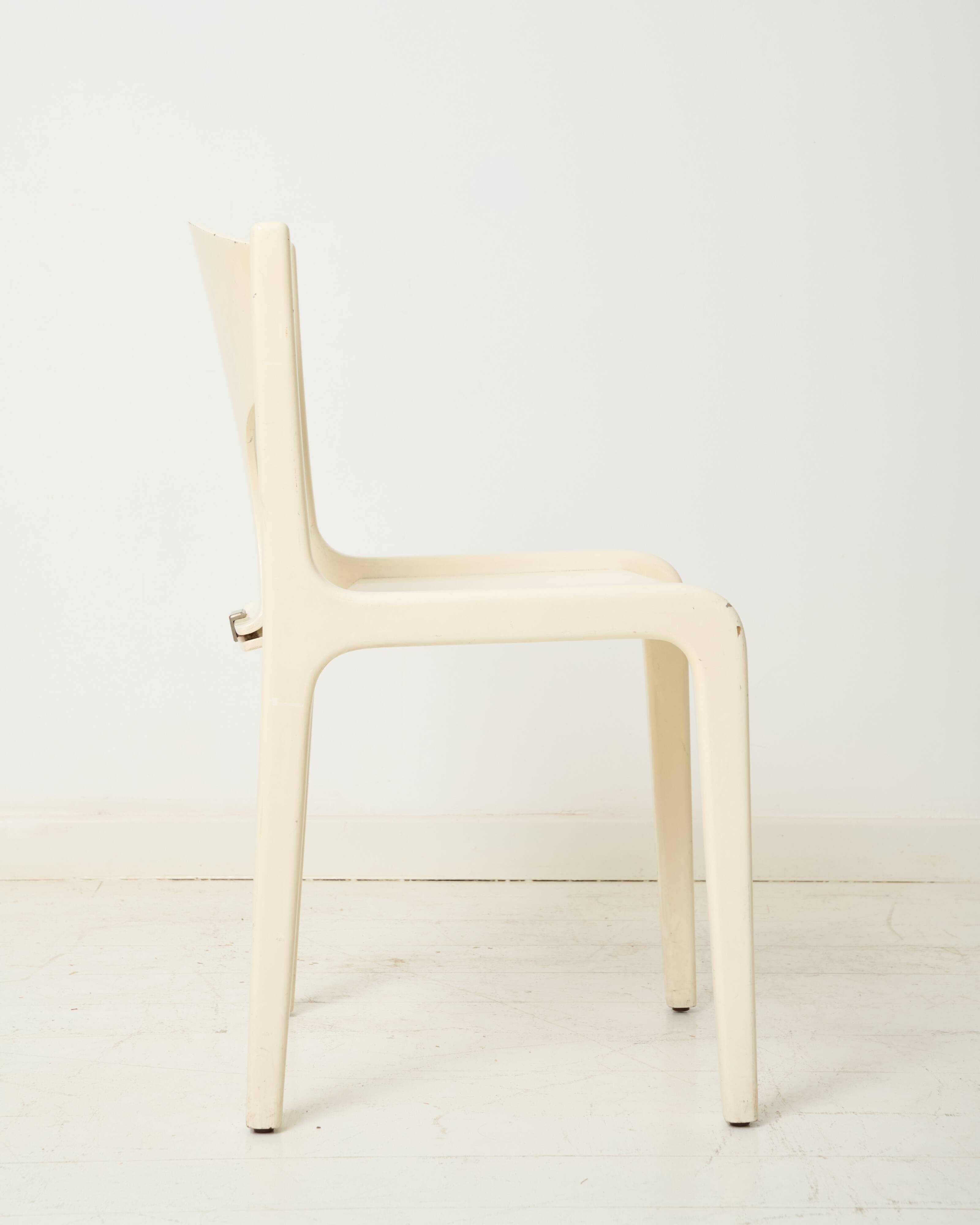 Lacquered wooden chairs, Augusto Savini, Pozzi, 1968