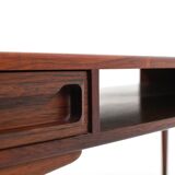 Rectangular Rosewood Coffee Table with Two Drawers, Denmark