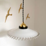 Opaline hanging lamp