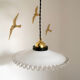 Opaline hanging lamp