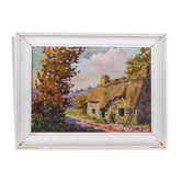 Peinture à l’huile antique Français