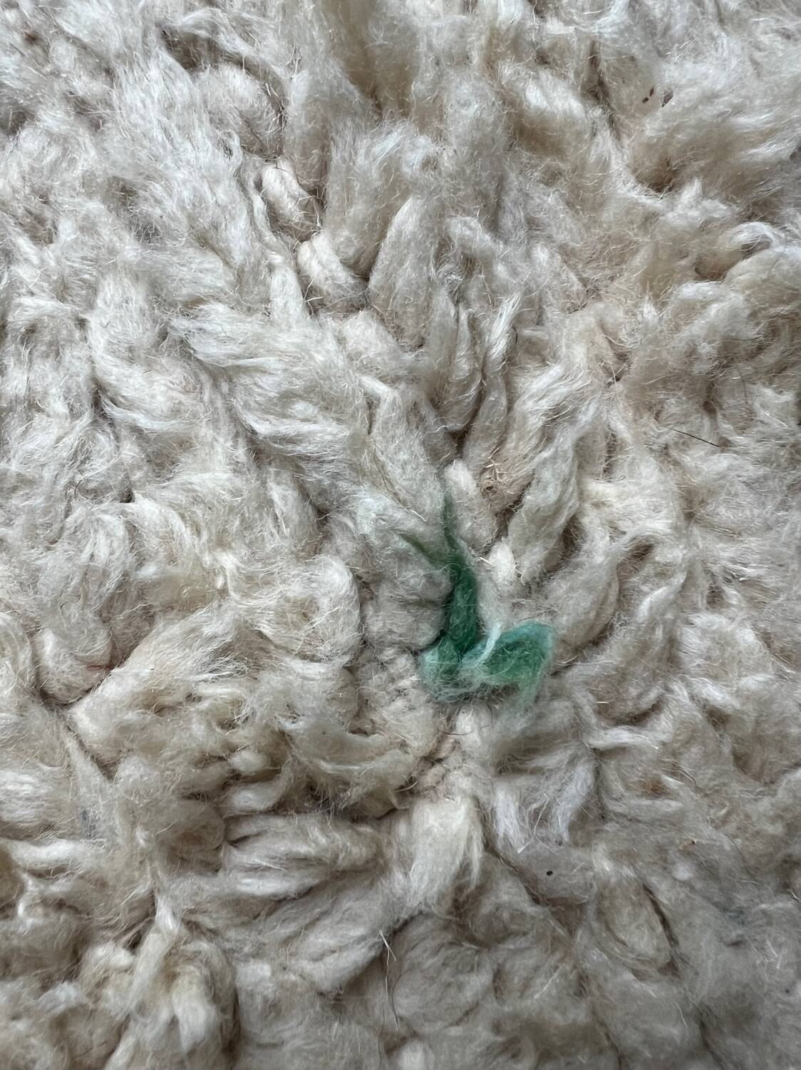 Berber Beni Ouarain handmade rug with colorful polka dots, 100% wool