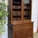 Victorian 19th-century mahogany two-body library