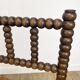 Old wooden ball fireside chair