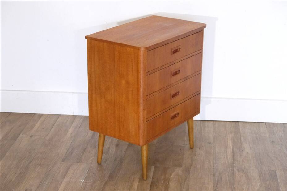 Commode vintage scandinave en teck 1960