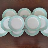 12 plates K&G Lunéville, model Meudon