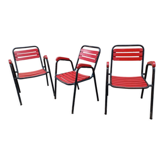 3 fauteuils de jardin