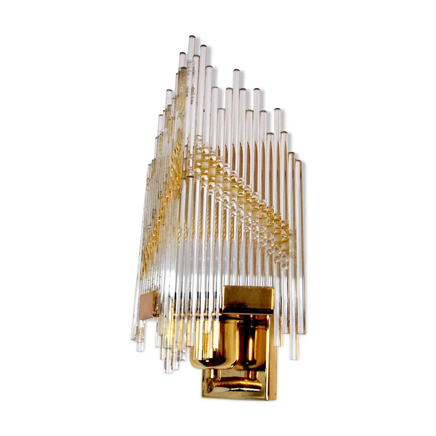 Wall lamp  triangular Crystal Murano