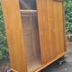 Wooden wardrobe / wardrobe feet compass / 60s