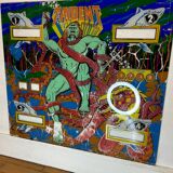Backglass pinball machine trident stern