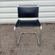 Pair of Bersanelli chairs in black and burgundy leather