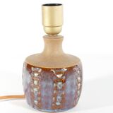 Scandinavian Modern Blue Glazed Stoneware Table Lamp, Søholm Stentøj, 1960s