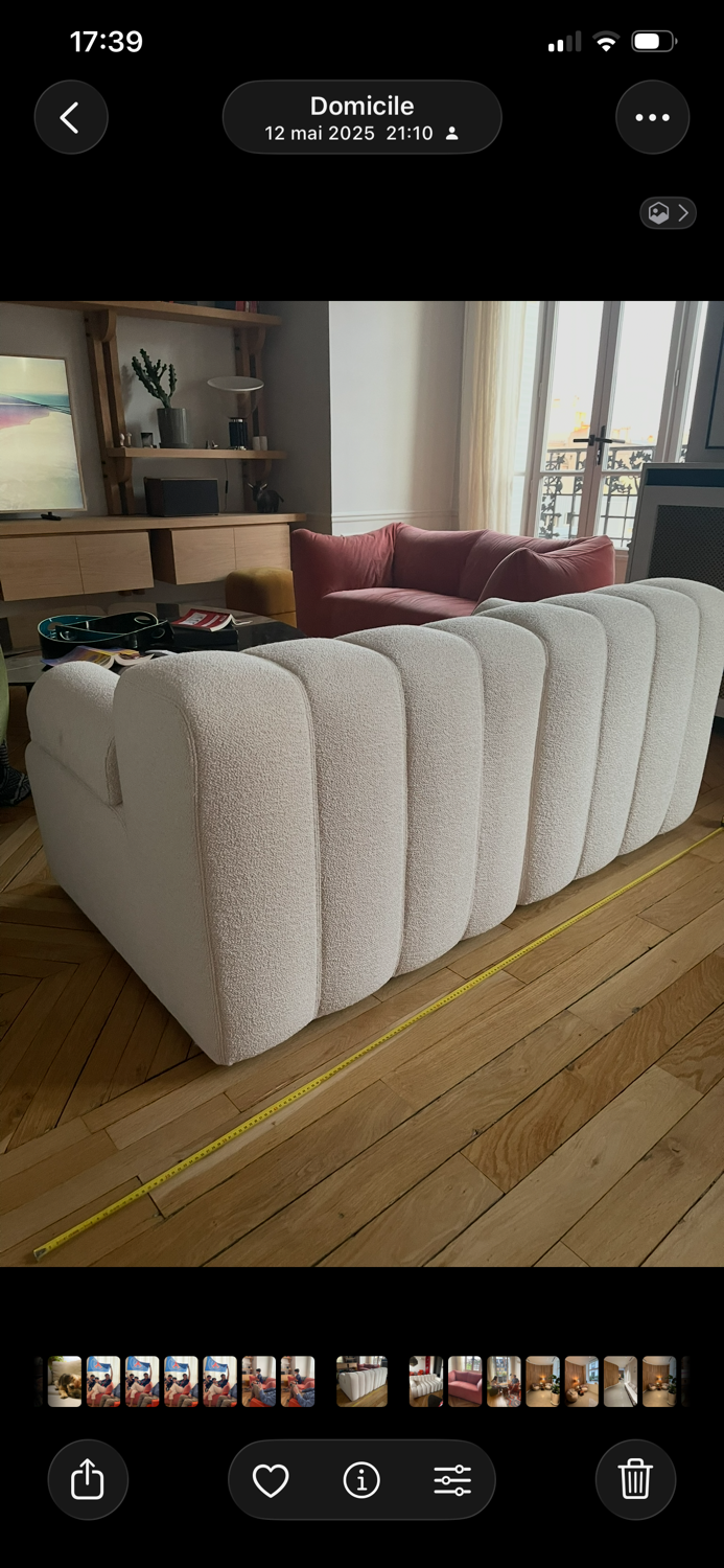 white Silvera sofa