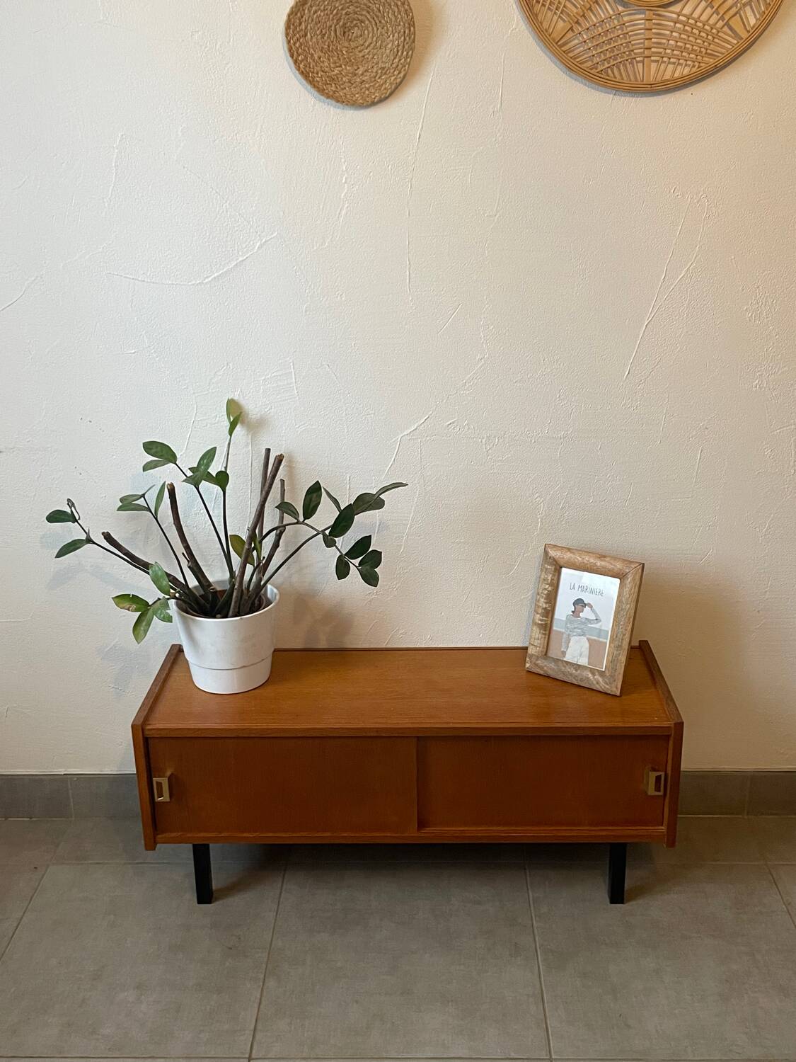 Enfilade / meuble télé vintage en chêne