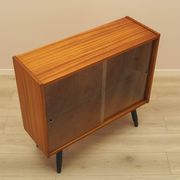 Mahogany display cabinet with glass front, Denmark, 1970s