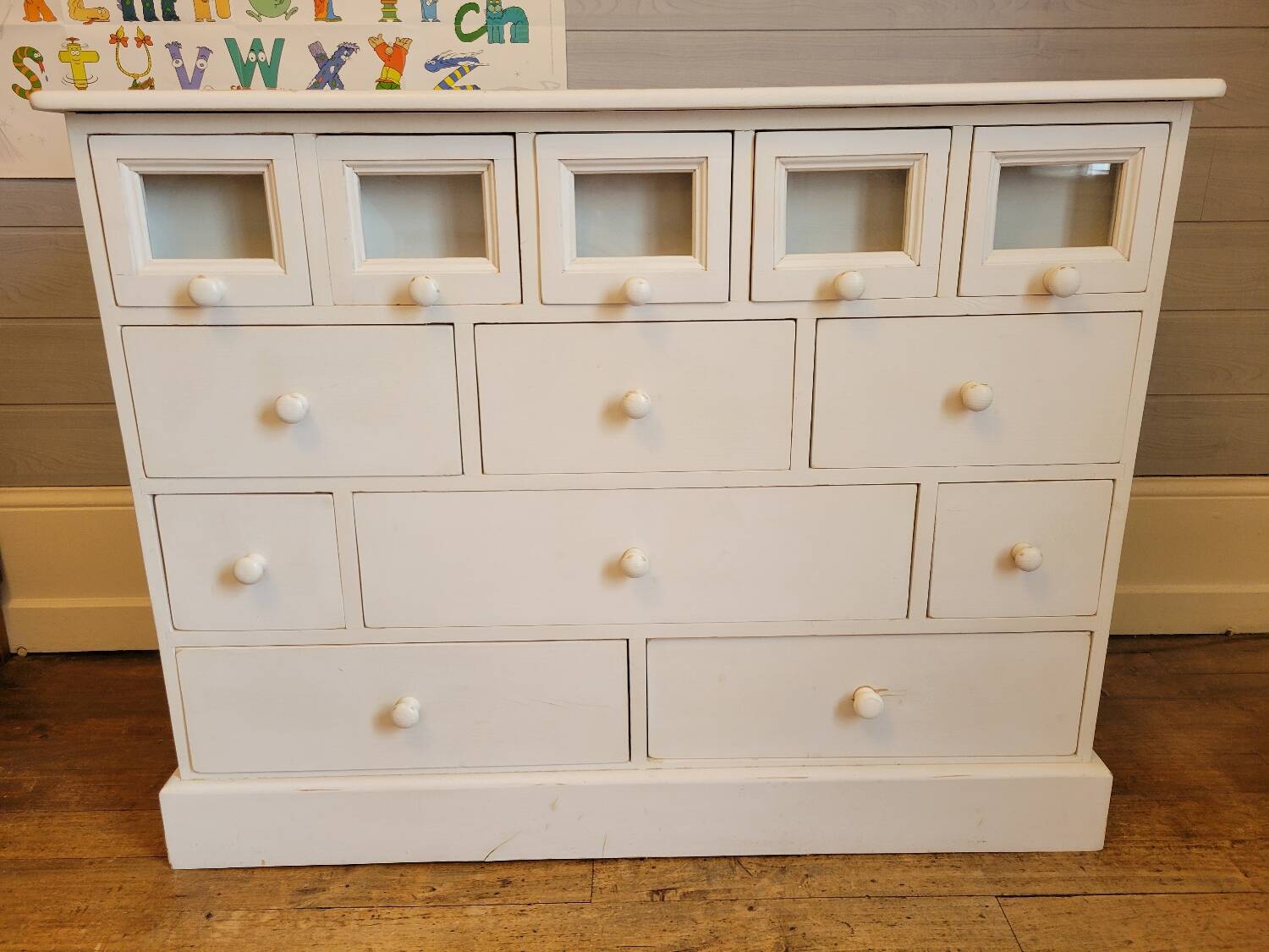 Craft cabinet with drawers