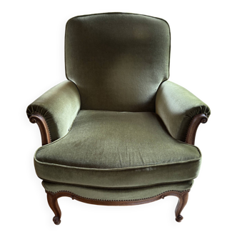 Velvet armchair