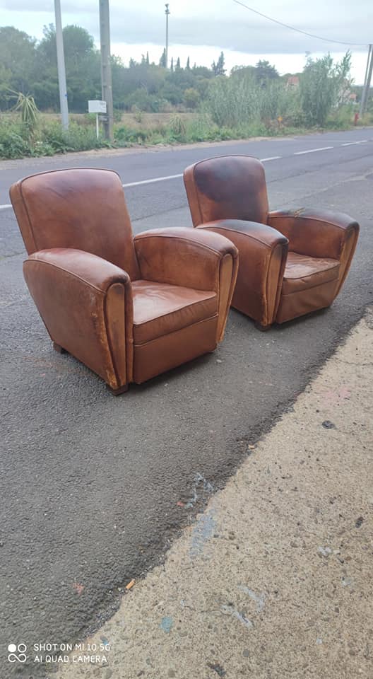 Pair of leather club shoes circa 1930/40