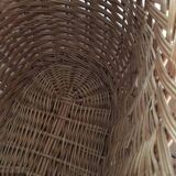 Woven wicker basket