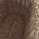 Woven wicker basket