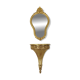 Gilded Baroque Style Mirror With Console Acanthus France