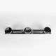 3-headed chrome-plated metal coat hook from the 70s