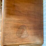 Antique low furniture in solid walnut