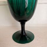 Green chalice vase from the 1970s.