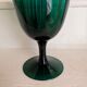 Green chalice vase from the 1970s.