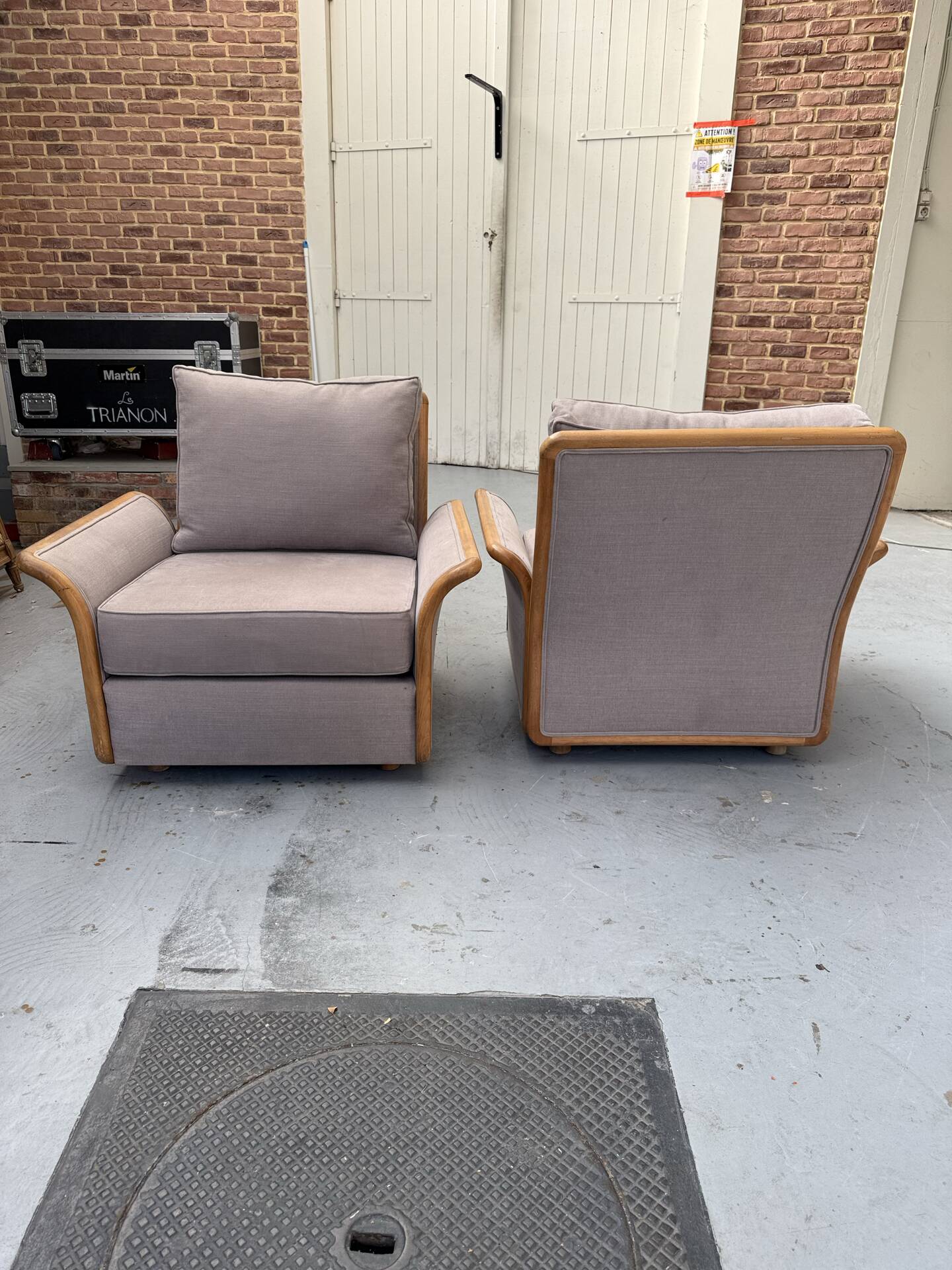 Pair of Scandinavian armchairs