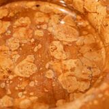 Rosso Verona marble centerpiece / empty pocket, Italian design 1960s