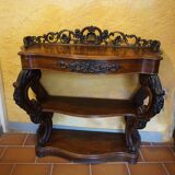 Mahogany console from around 1860.