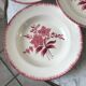 set of 6 hollow plates Longchamp pinks 30-40s
