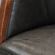 Amazing cow leather and wooden tub chair / side chair