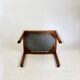 White stool seat natural fabric Art Deco