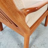 Juul Kristensen teak armchair pair for Glostrup, Denmark 60s