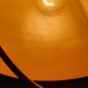 Arco telescopic design floor lamp from the 70s, marble base, chrome rod, plastic lampshade