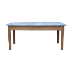 Table zinc et bois - meuble de