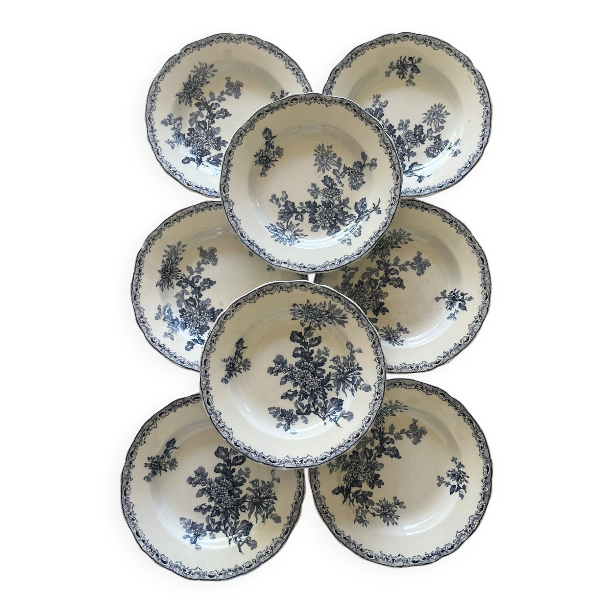 Antique deep plates