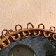 Rattan mirror by Franco Albini