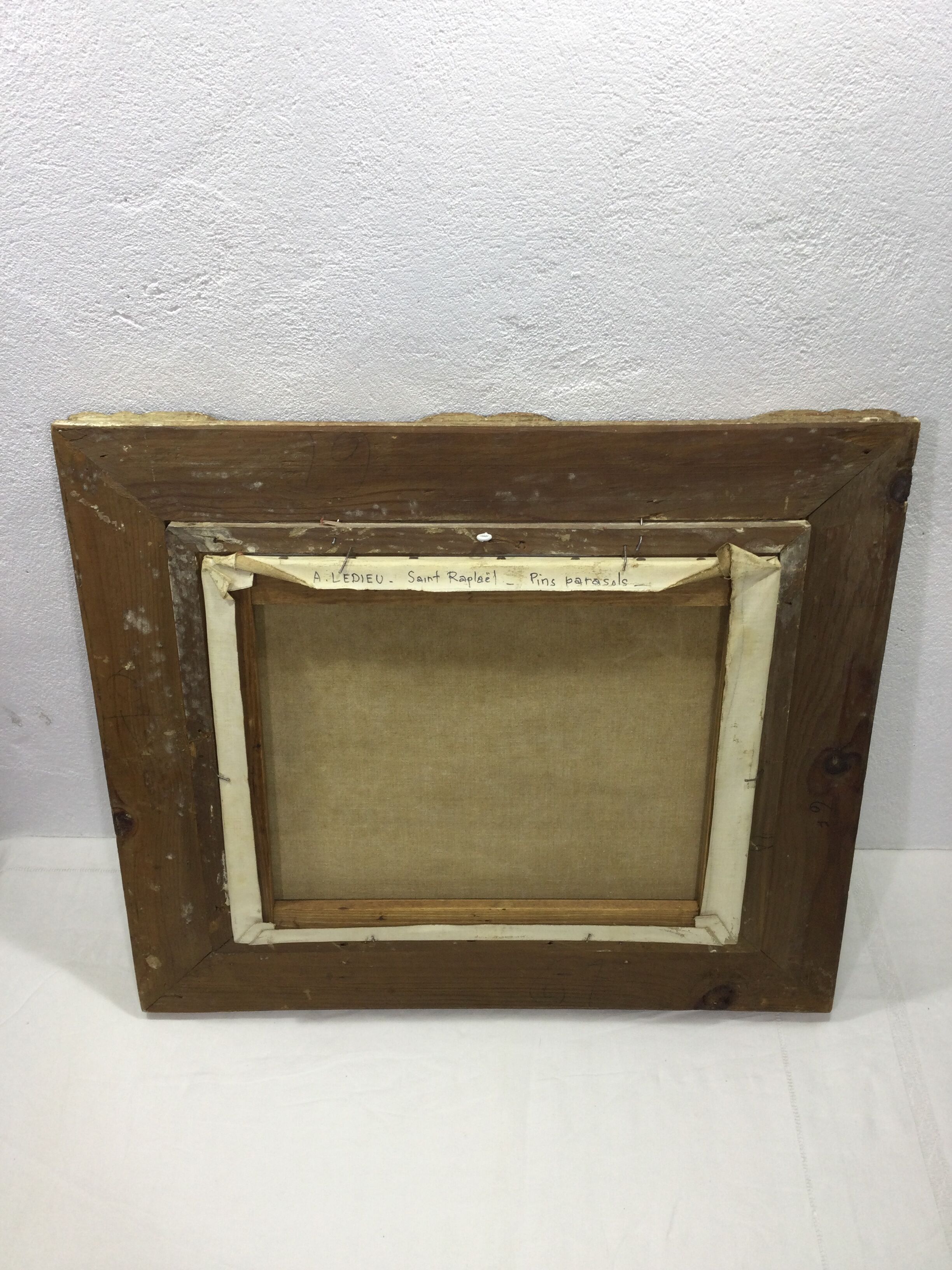 A. ledieu - oil on canvas saint raphael