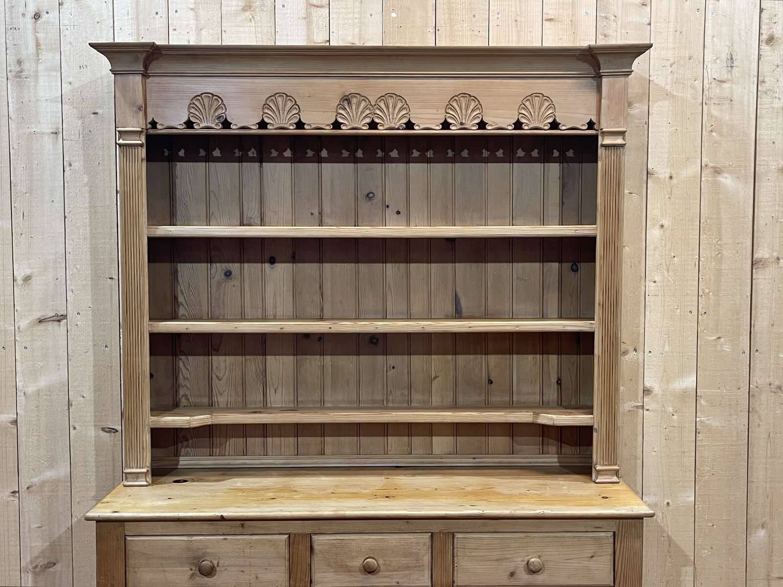 1950s English pine dresser