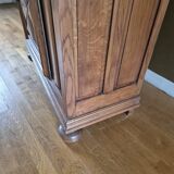 Bonnetière called standing man in solid oak with diamond points, Louis XIII style