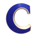 Letter C Vintage panel in Plexiglas