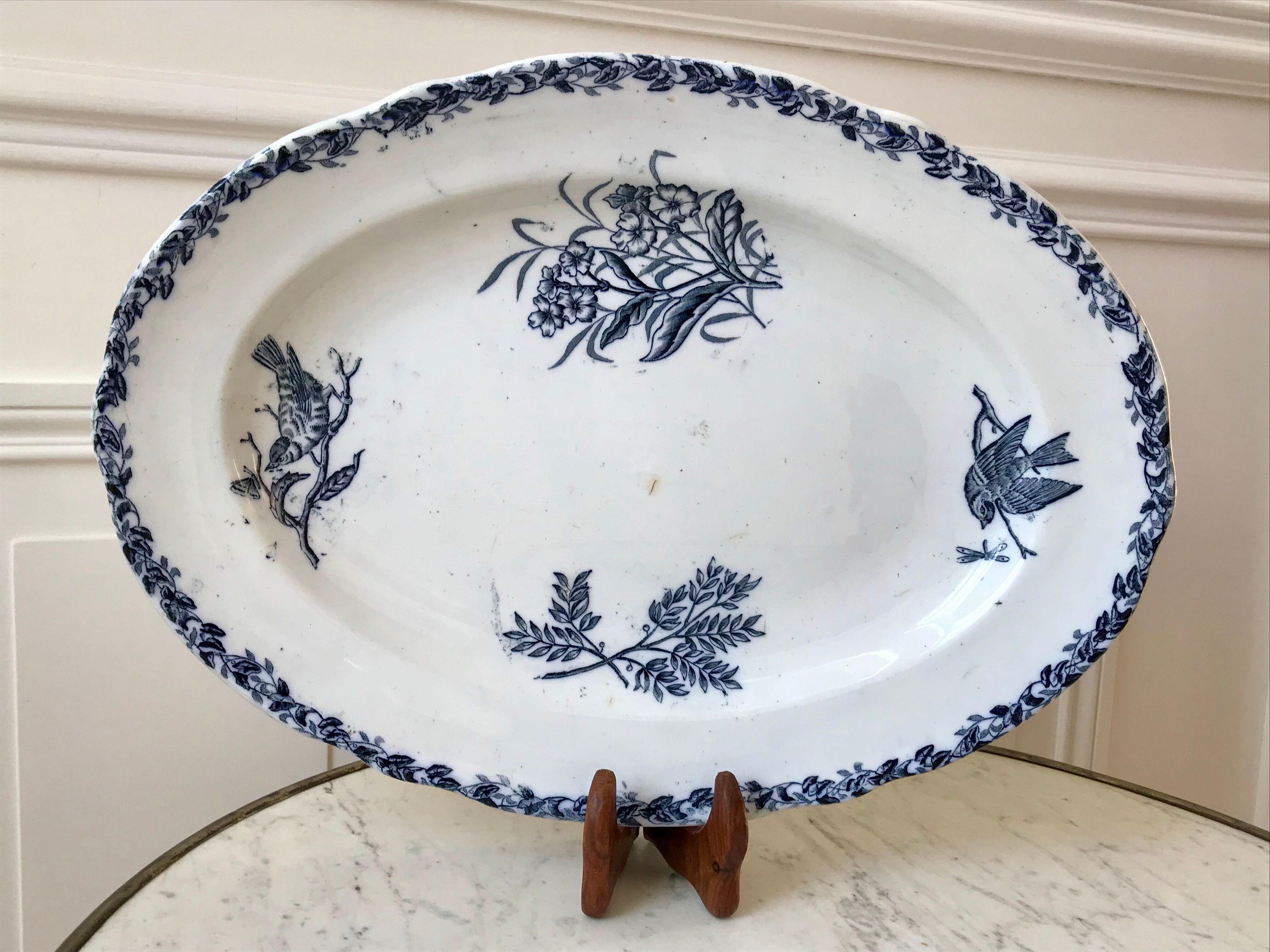 Oval dish Terre de Fer early nineteenth