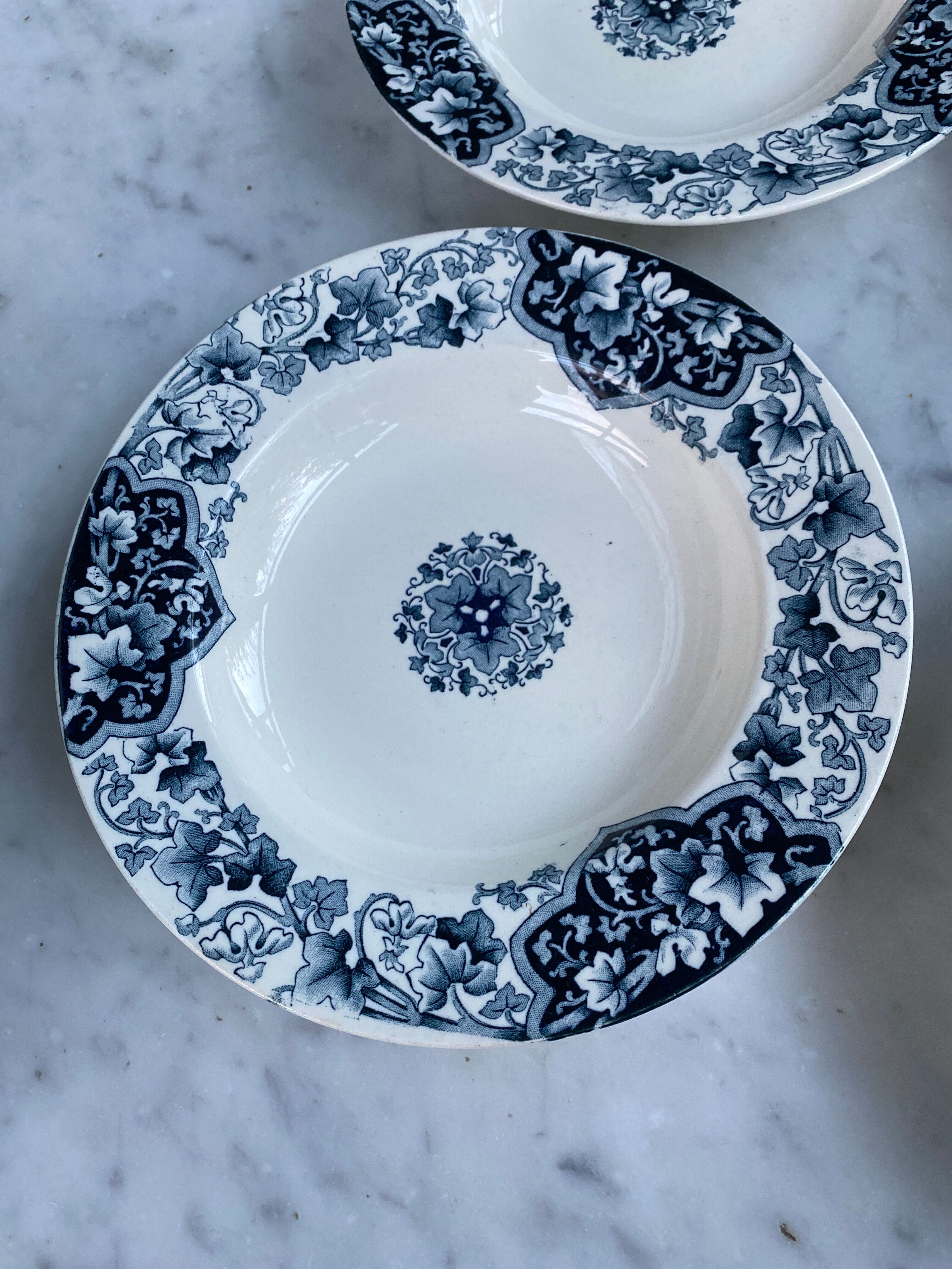 Set of 4 old Plates Luneville