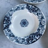 Ensemble de 4 assiettes anciennes Luneville